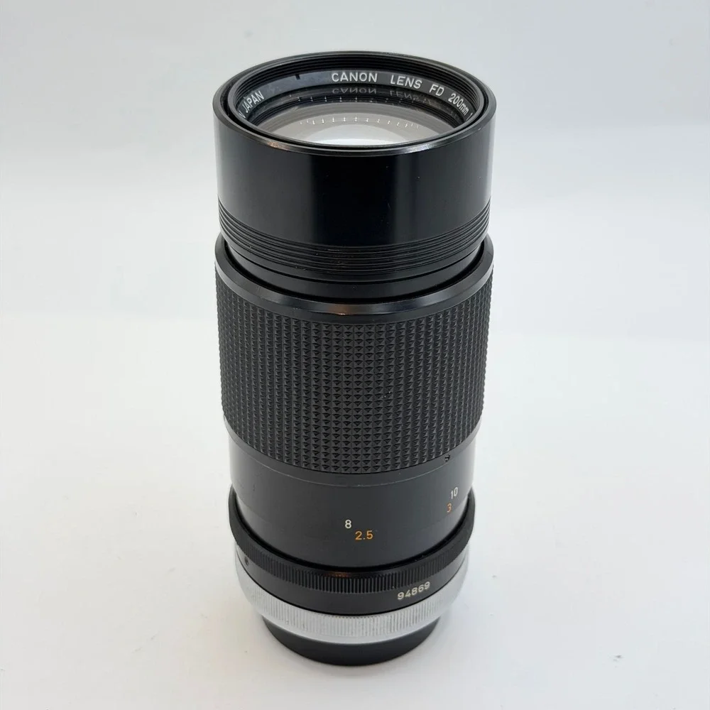 Canon FD 200mm f4 S.S.C. Telephoto Prime Lens Breech Lock Japan AS-IS Fungus